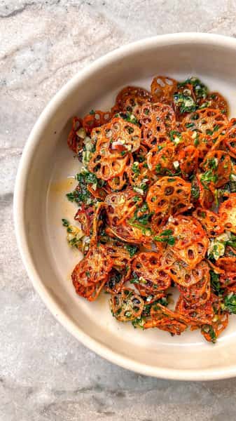 lotus chaat