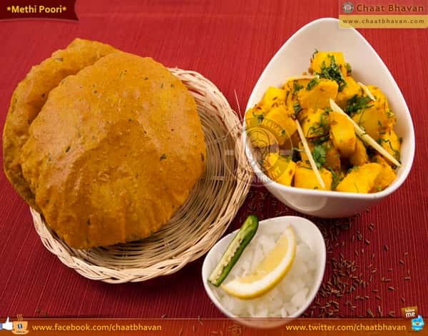 Methi Poori with Bhaji