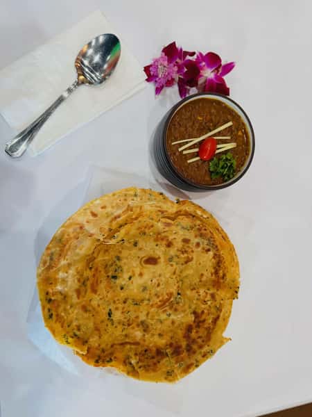 Chur Chur Paratha with Dal Makhni