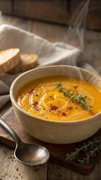 Butternut Squash and Curry Leaf Soup