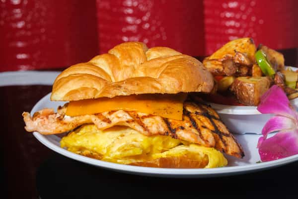 Salmon Breakfast Croissant