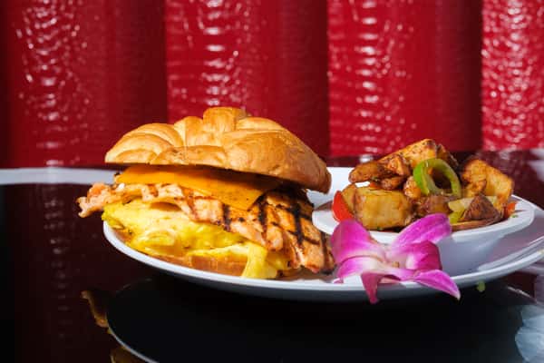 Salmon Breakfast Croissant