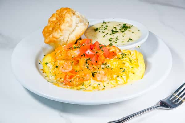 Twisted Seafood Omelette