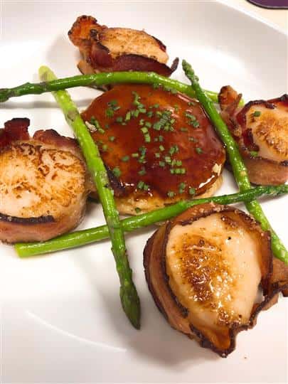 scallops with asparagus