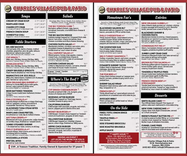 Fall Menu 2025