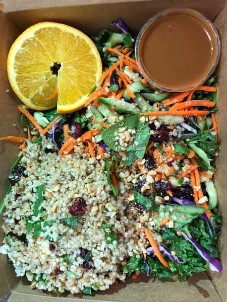 Vegan Nutty Spinach & Quinoa Salad