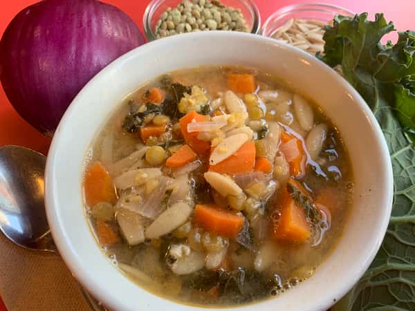 NEW! Lemony Lentil & Orzo Soup