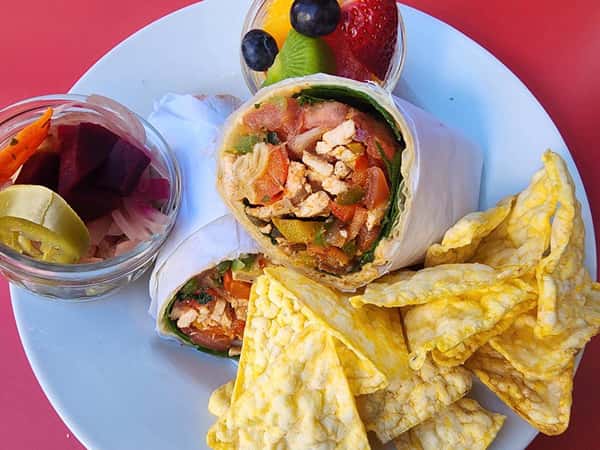 New! Spicy Chicken Fajita Wrap Boxed Meal