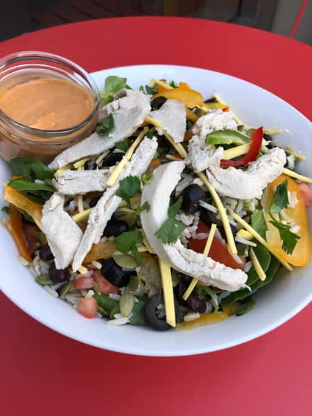 Vegan Southwest "Chicken" Chipotle Salad