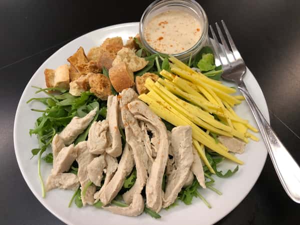 Vegan "Chicken" Caesar Salad
