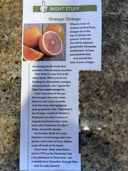 Cara Cara Orange Article