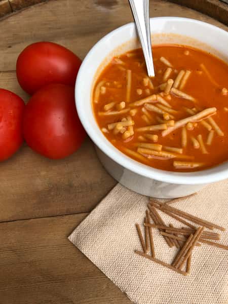Tomato Noodle Soup