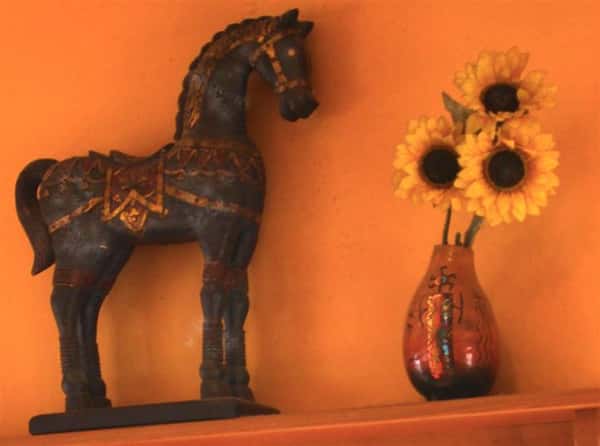 Decorations on display