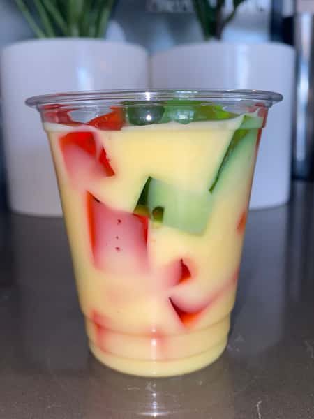 vanilla colored jello