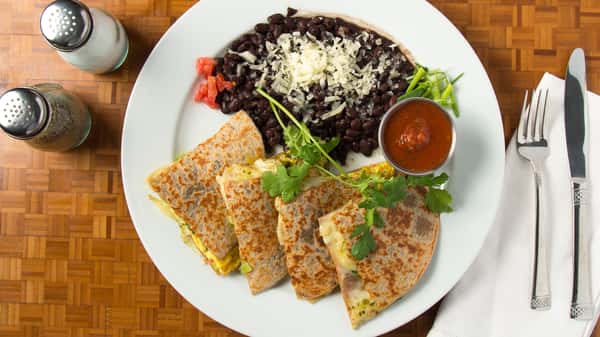 Green Heart Quesadilla
