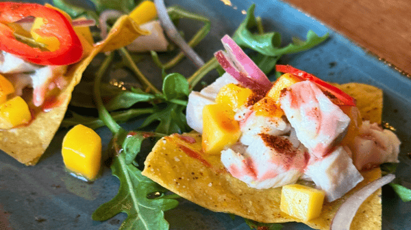Red Snapper Ceviche Tostada