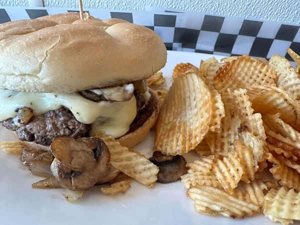 Mushroom Swiss Burger