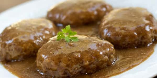 Hamburger steak lunch