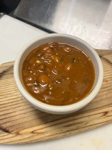 house made sweet and spicey baked beans