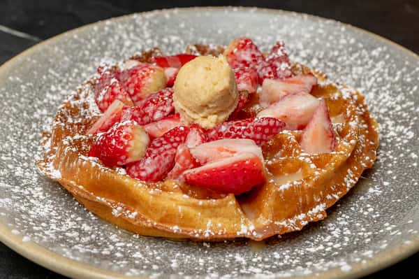 Strawberry & Salted Caramel Waffle