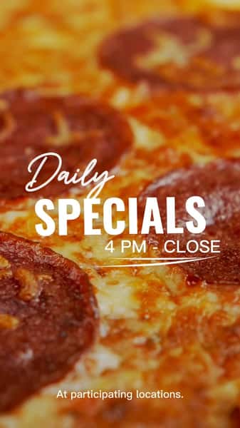 Dinner plans? Consider the week booked.
🍝 Monday: $5 OFF Pasta Dishes
🍔 Tuesday: $5 OFF Burgers
🍕 Wednesday: BOGO Pizzas
🧄Thursday: FREE Tear & Share — Gooey Goose Bread or Garlic Bread with the purchase of two entrées
🍷 Friday: DATE NIGHT — 1 App + 2 Entrées + 1 Dessert for $55 per couple + ½ OFF bottles of wine
🌮 Weekends: 3 for 2 Tacos — Duck Confit, Blackened Salmon or Shrimp
Pick your night… or make it a weekly thing. 😉
Nightly specials available from 4 PM to close at participating eggspectation locations.