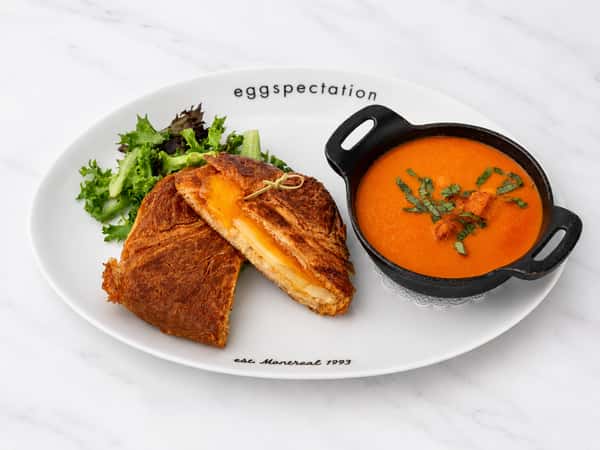 Croissant Grilled Cheese w/ Tomato Soup