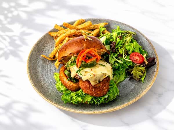 Pepperjack Bison Burger