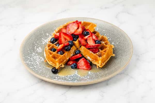 Berries & Salted Caramel Waffle