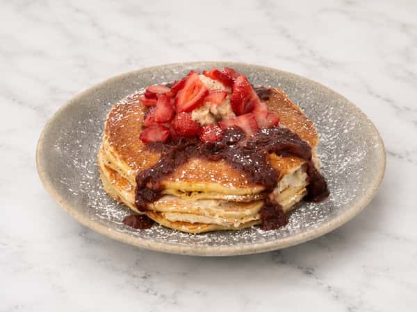 Strawberry Mimosa Cheesecake Stack