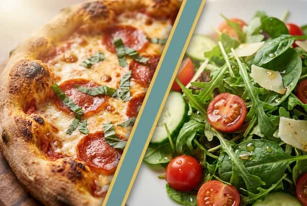 Large 1-Topping Pie and a Large Salad