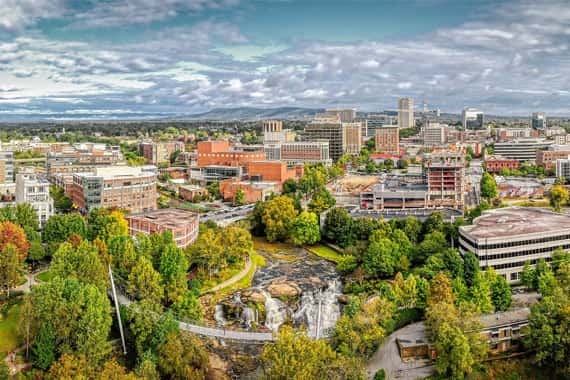 aerial view of Greenville