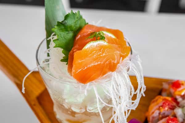 salmon sashimi