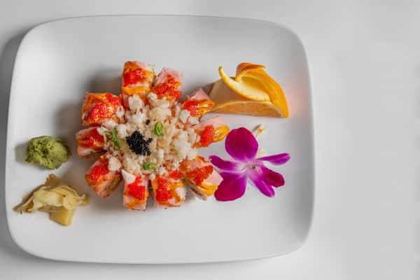 overhead sushi shot
