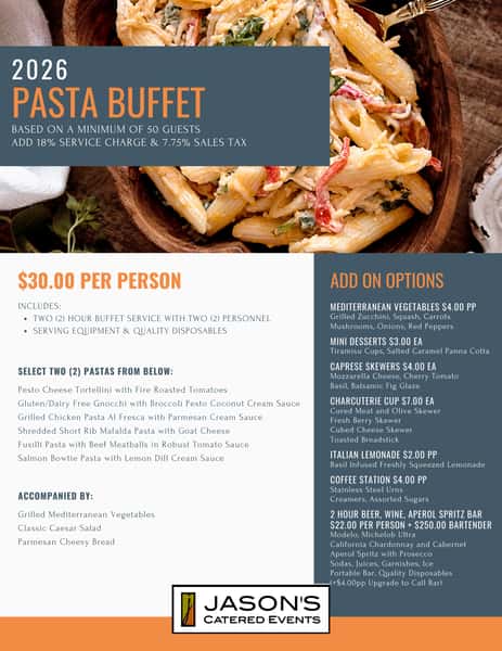 Pasta Buffet All the Way!