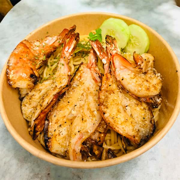 6C. Grilled Shrimp Garlic Noodles
