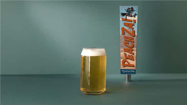 HUNDRED MILE BREWING CO. PEACHZA HAZY IPA