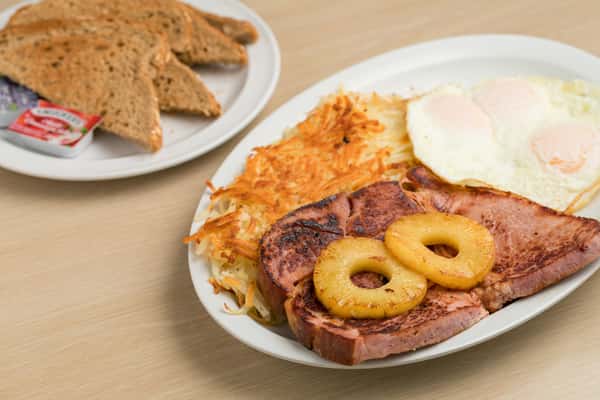 Ham Steak & Eggs*