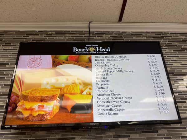 Deli Menu