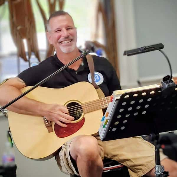 Michael Picardi on guitar
