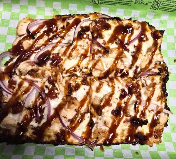 Tangy BBQ Bacon Chicken Pizza