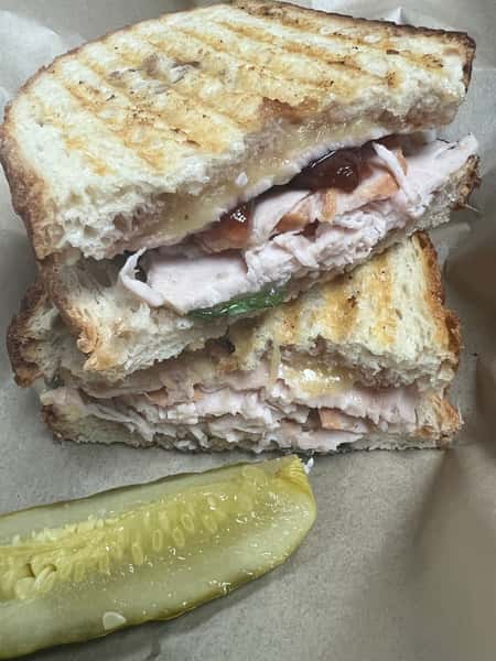 Strawberry Basil Turkey Panini
