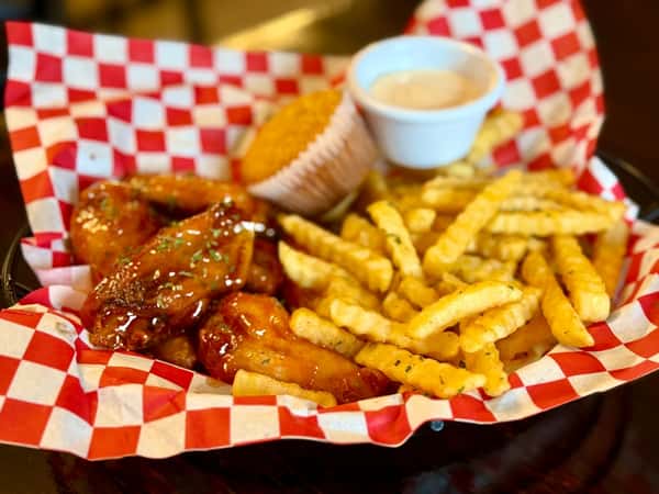 6 Hot Wing Blue Plate