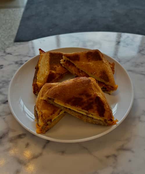 Square Croissant Breakfast Sandwich