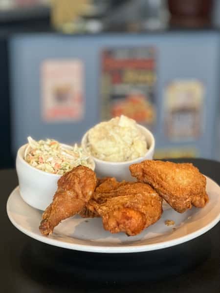 3 piece meal. (w/2 indv. sides)