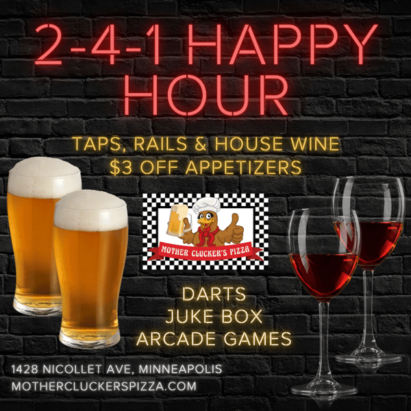 Happy Hour Weekdays 4-7 PM