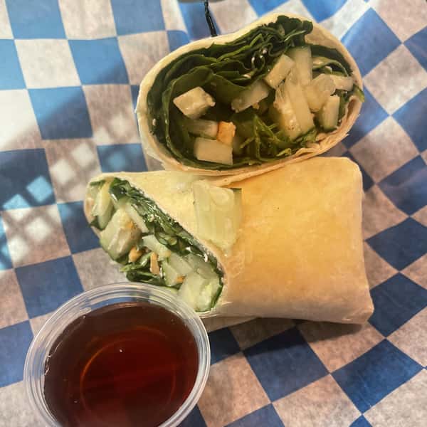 Spinach Nut and Honey Wrap
