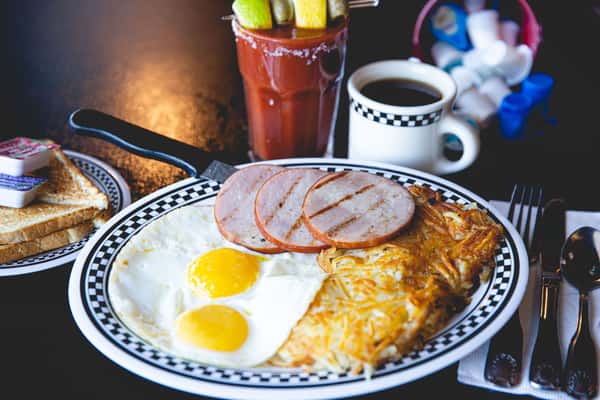 Canadian Bacon & Eggs