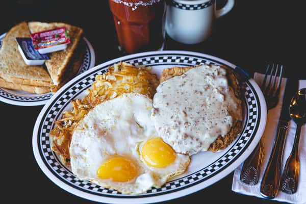 Chicken Fried Steak & Eggs
