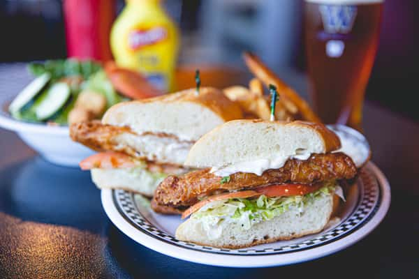 Fish Sandwich - Lunch & Dinner - Hungry Dawg's Diner - Bar & Grill in