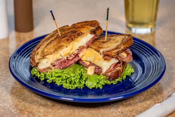 Reuben on Marble Rye